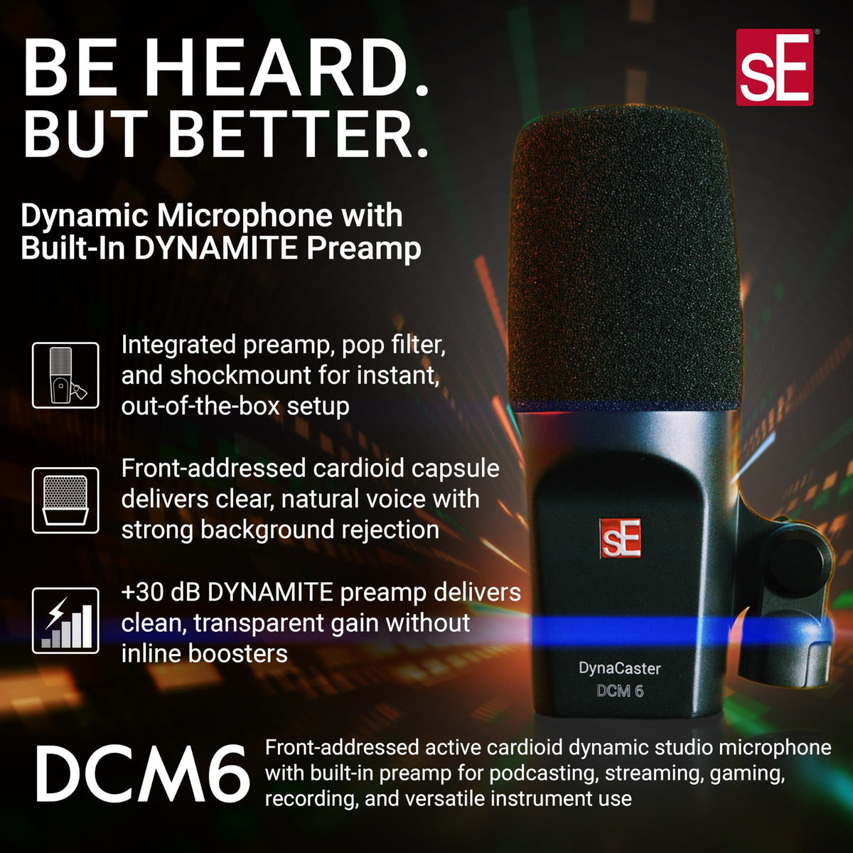 XLR Dynamic Microphone with Shockmount & Pop Filter D21882