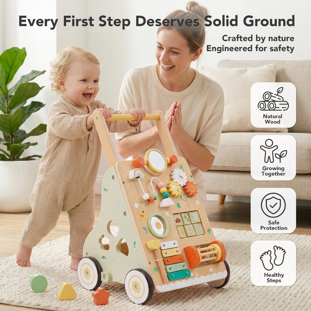 Wooden Baby Push Walker C689