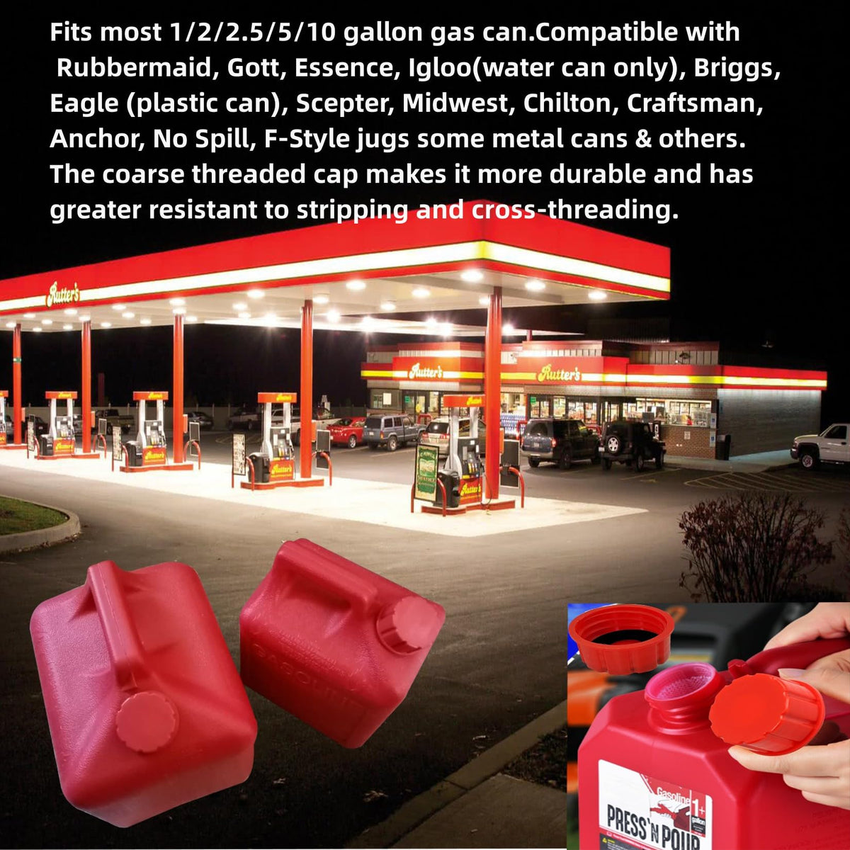 5 Gallon Gas Can Cap Replacement R18372