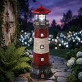 15" Solar Lighthouse Garden Statue T931