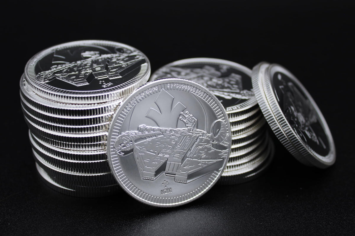 1 oz Silver Star Wars Millennium Falcon $2 L8968