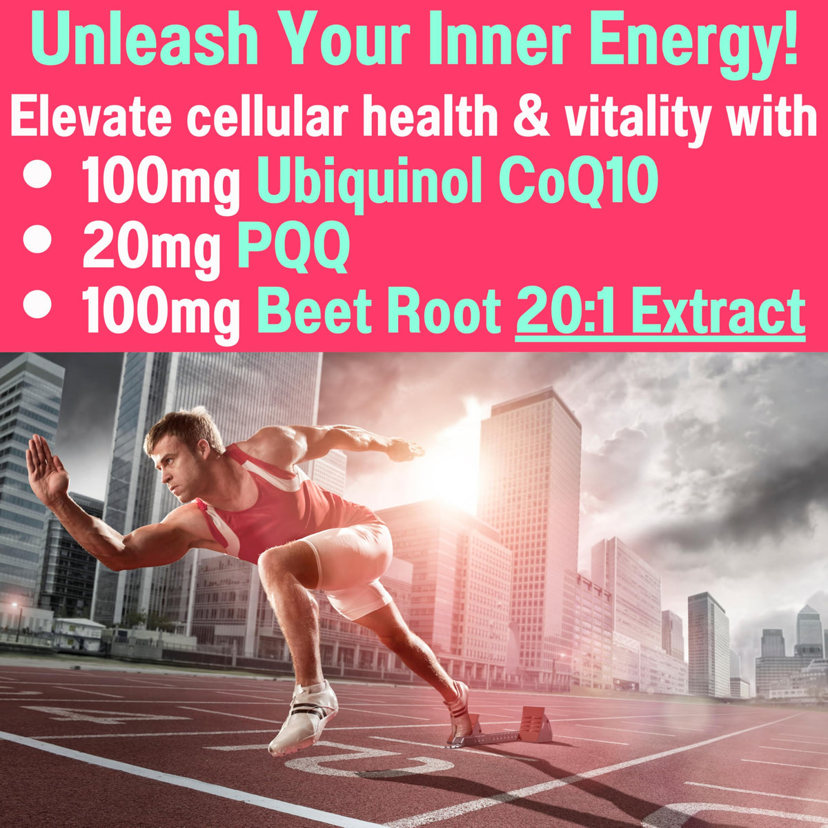 Ubiquinol CoQ10 PQQ Astaxanthin Beets Gummies E1848