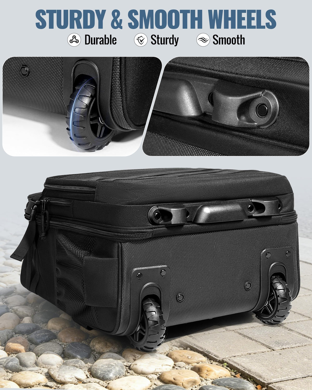 17 Inch Rolling Tactical Laptop Backpack with Wheels Y779